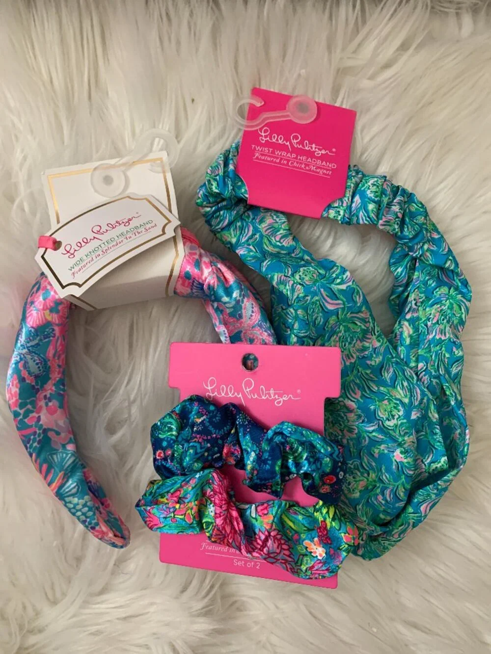 LILLY PULITZER Hair Accessories Collection: Headbands & Scrunchies (4 PIECES)